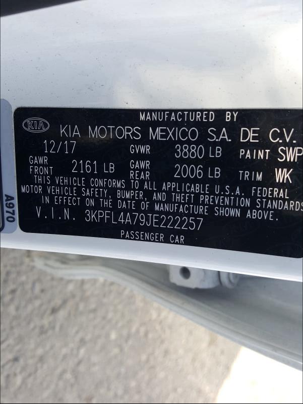 2018 KIA FORTE LX - 3KPFL4A79JE222257