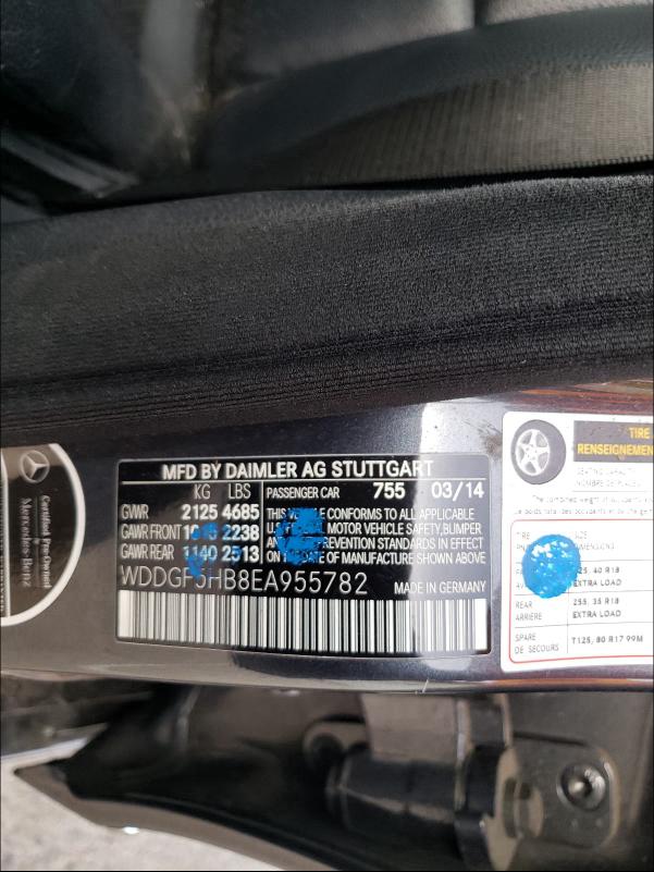 2014 MERCEDES-BENZ C 350 WDDGF5HB8EA955782