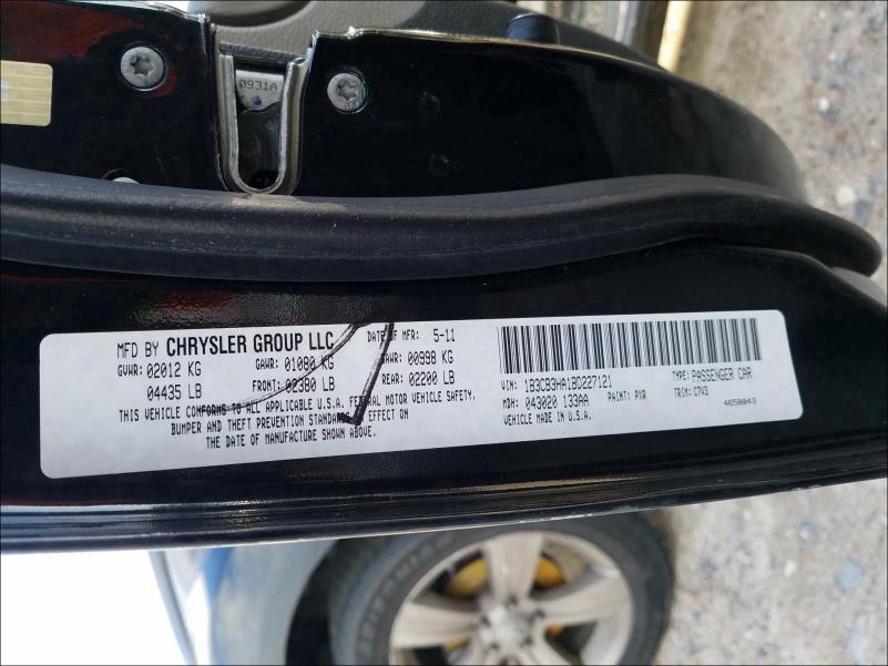 2011 DODGE CALIBER MA 1B3CB3HA1BD227121