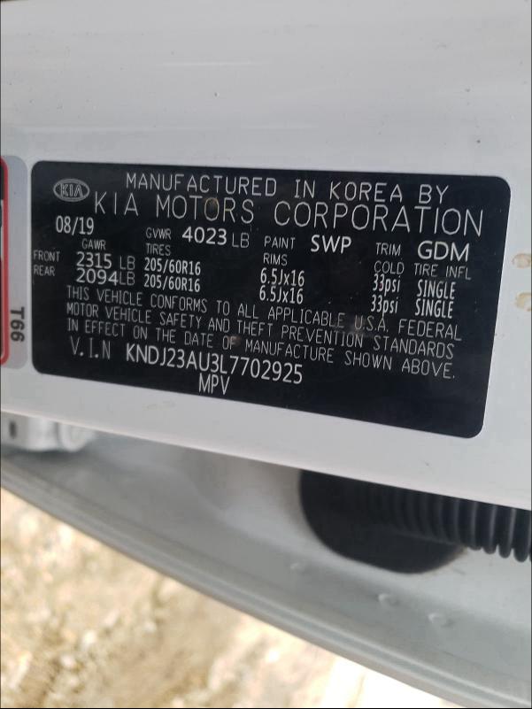 2020 KIA SOUL LX KNDJ23AU3L7702925