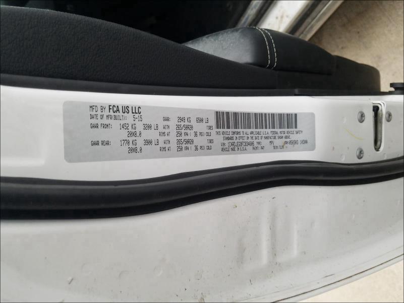 2015 DODGE DURANGO CI 1C4RDJEG9FC834606