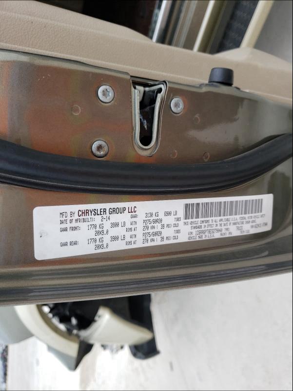 2014 RAM 1500 LONGH 1C6RR6PT8ES279040