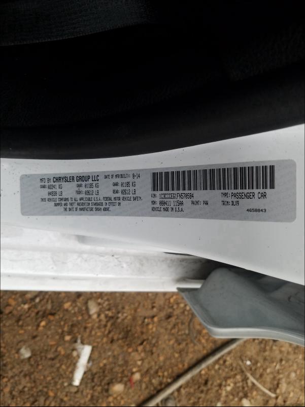 2015 CHRYSLER 200 C 1C3CCCEG1FN570584