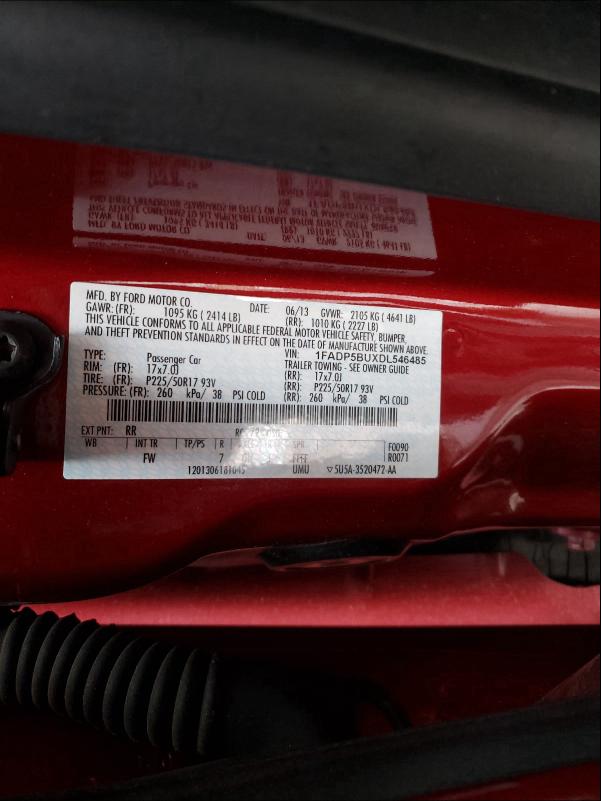 2013 FORD C-MAX SEL 1FADP5BUXDL546485