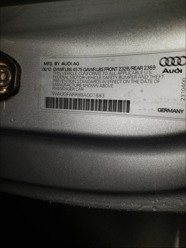 2011 AUDI A5 PREMIUM WAUGFAFR9BA001683