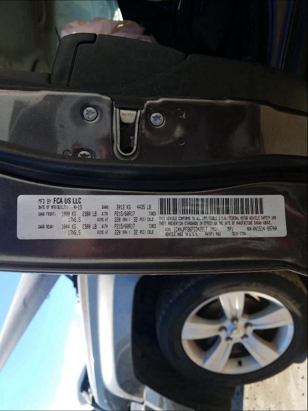 2015 JEEP PATRIOT LA 1C4NJPFB6FD342817
