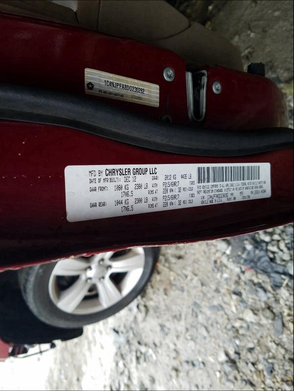 2013 JEEP PATRIOT LA 1C4NJPFA8DD230282