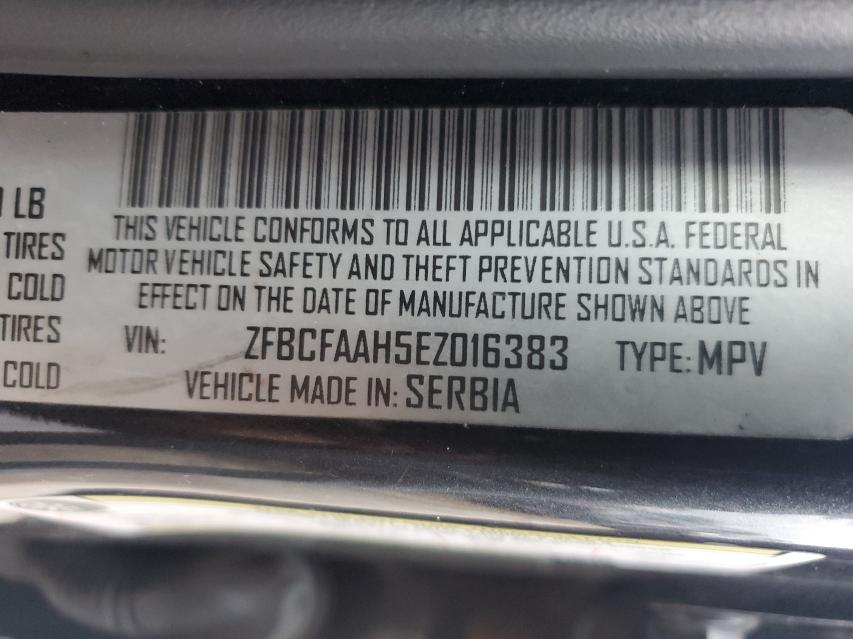 2014 FIAT 500L POP ZFBCFAAH5EZ016383