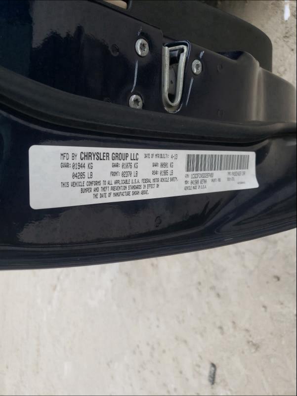 2013 DODGE DART 1C3CDFCA3DD297499