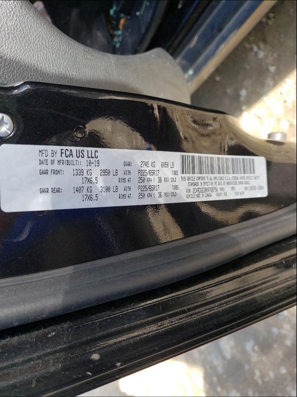 2019 DODGE GRAND CARA 2C4RDGEG8KR768750