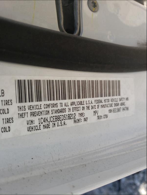 2014 JEEP COMPASS LA 1C4NJCEB8ED518212