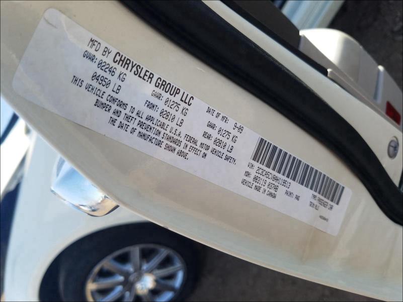 2010 CHRYSLER 300 TOURIN 2C3CA5CV8AH119513