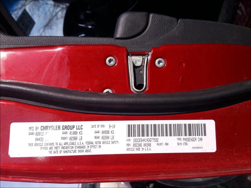 2010 DODGE CALIBER MA 1B3CB3HA1AD677592