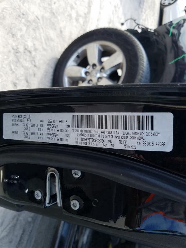 2019 RAM 1500 CLASS 1C6RR7TT9KS530784