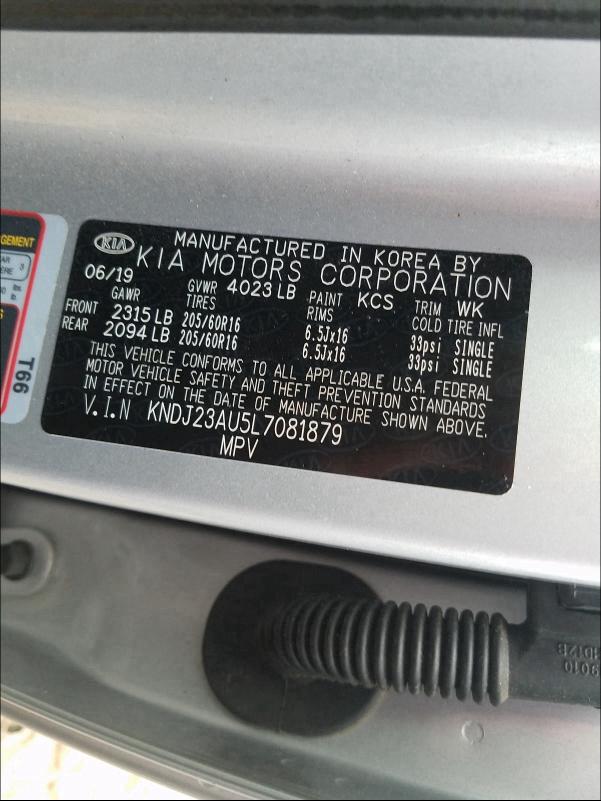 2020 KIA SOUL LX KNDJ23AU5L7081879