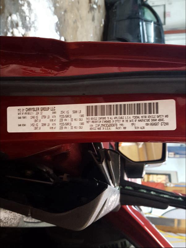 2012 JEEP LIBERTY SP 1C4PJMAK3CW203078