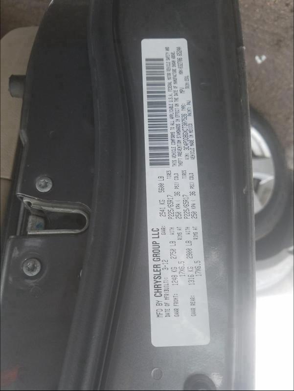 2012 DODGE JOURNEY SX 3C4PDDBGXCT307526
