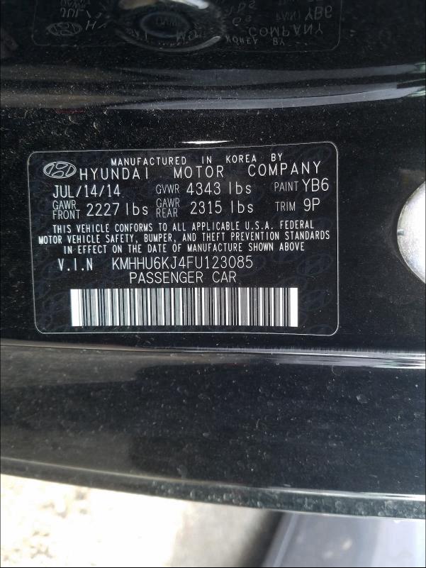 2015 HYUNDAI GENESIS CO KMHHU6KJ4FU123085