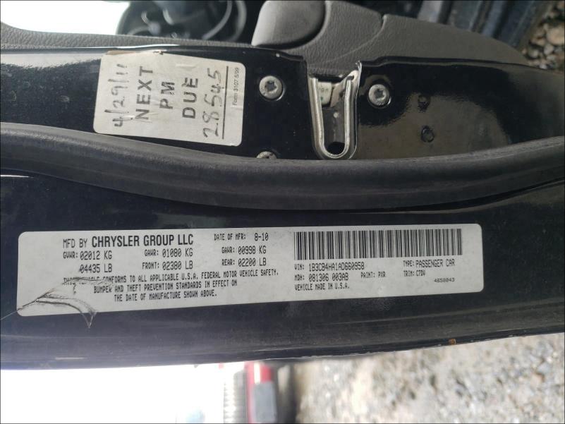 2010 DODGE CALIBER SX 1B3CB4HA1AD660958