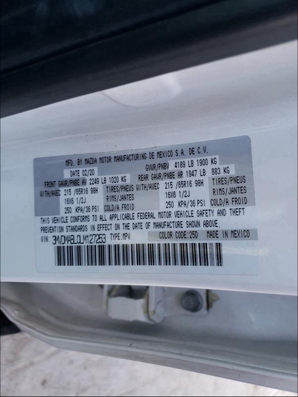 2020 MAZDA CX-30 3MVDMABL0LM127253