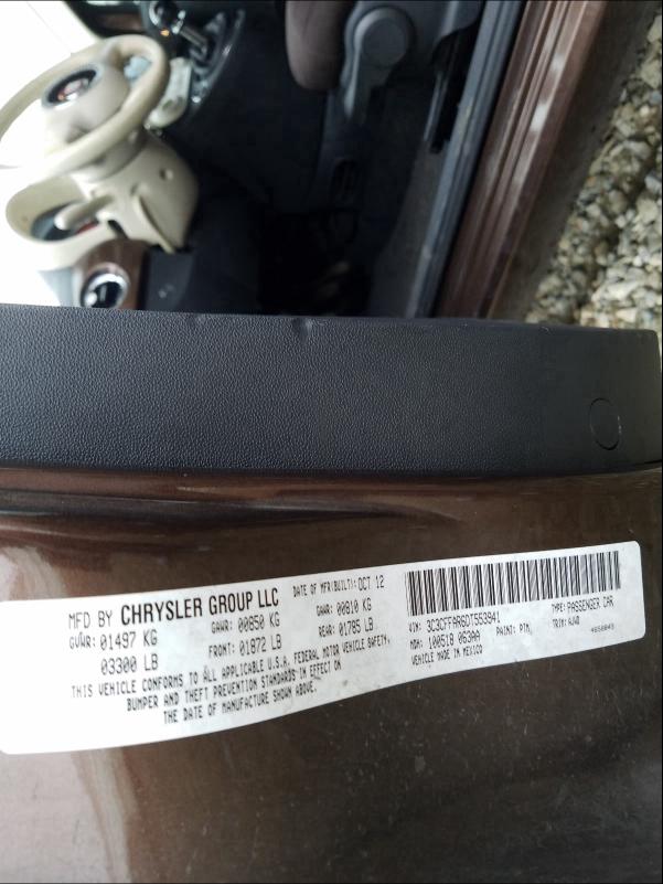 2013 FIAT 500 POP 3C3CFFAR6DT553941