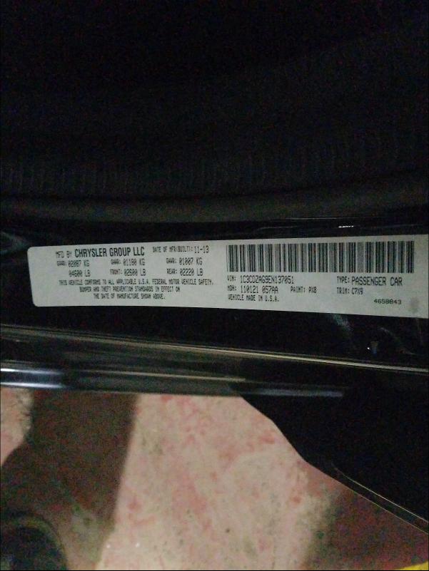 2014 DODGE AVENGER SE 1C3CDZAG9EN137051