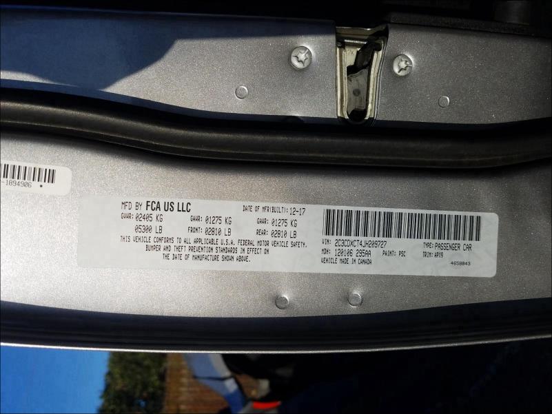 2018 DODGE CHARGER R/ - 2C3CDXCT4JH209727