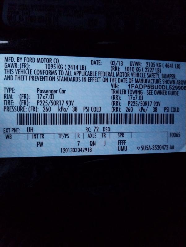 2013 FORD C-MAX SEL - 1FADP5BU0DL529906