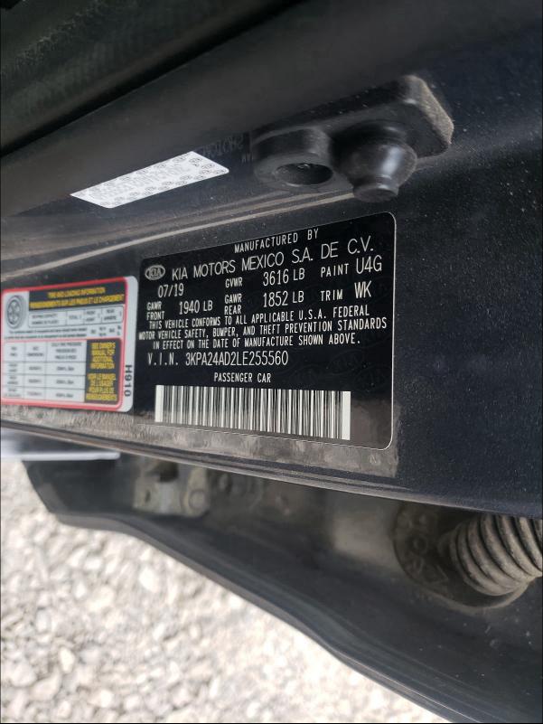 2020 KIA RIO 3KPA24AD2LE255560