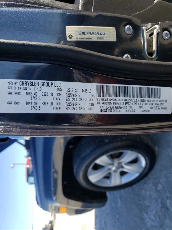 2014 JEEP PATRIOT LA 1C4NJPFA6ED684211