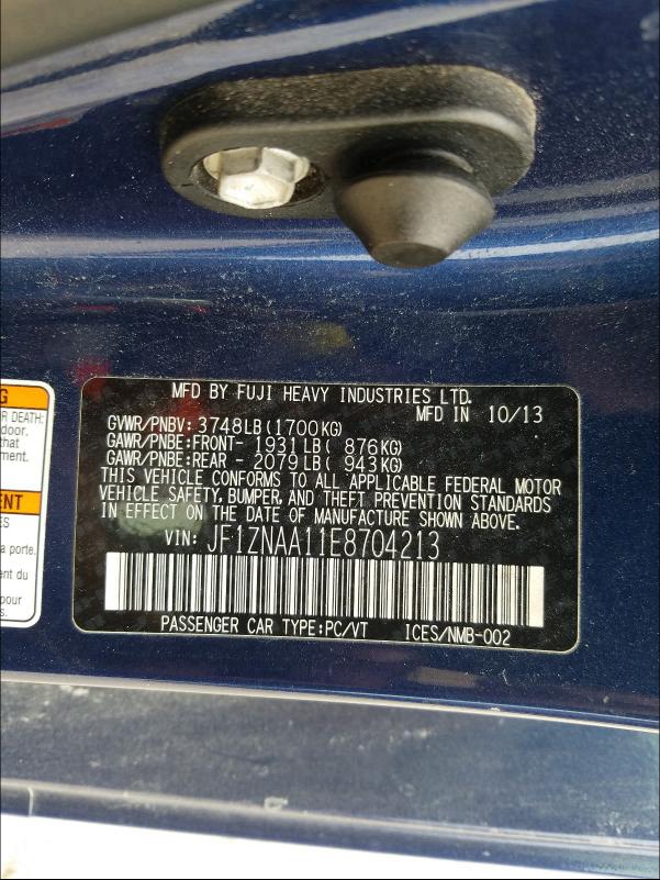 2014 TOYOTA SCION FR-S JF1ZNAA11E8704213