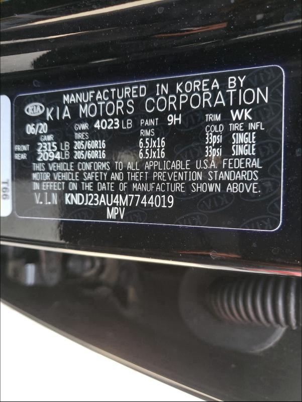 2021 KIA SOUL LX KNDJ23AU4M7744019
