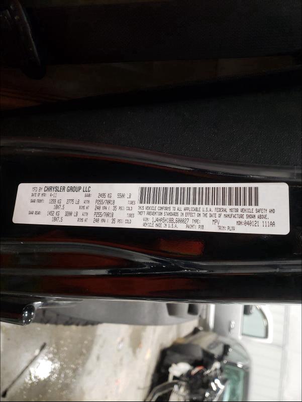 1J4HA5H18BL600027 2011 Jeep Wrangler U 3.8L