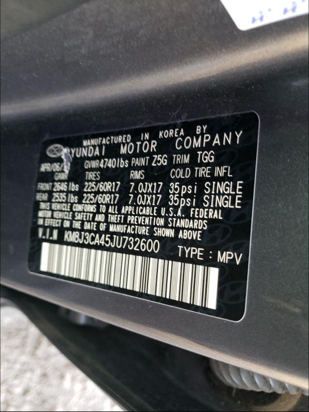 2018 HYUNDAI TUCSON SEL KM8J3CA45JU732600