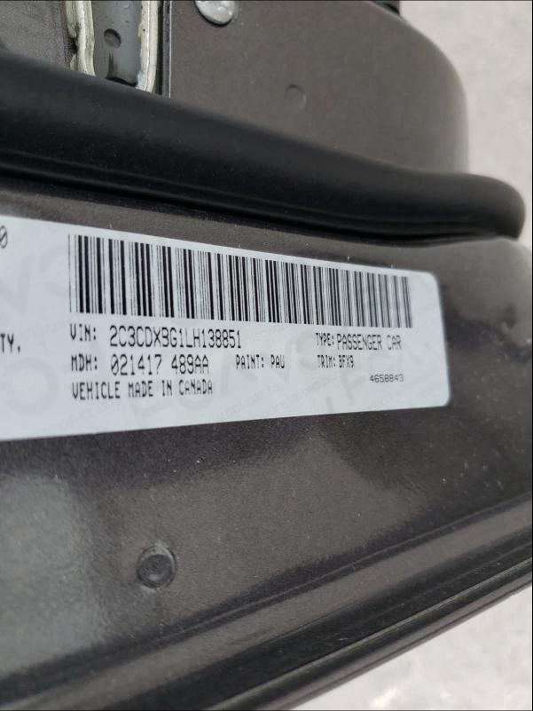 2020 DODGE CHARGER SX 2C3CDXBG1LH138851