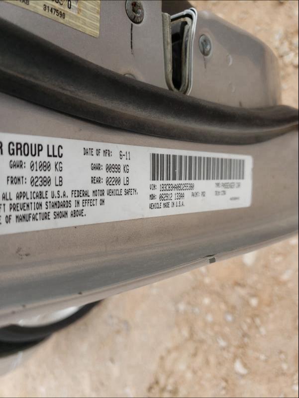 2011 DODGE CALIBER MA 1B3CB3HA0BD255380
