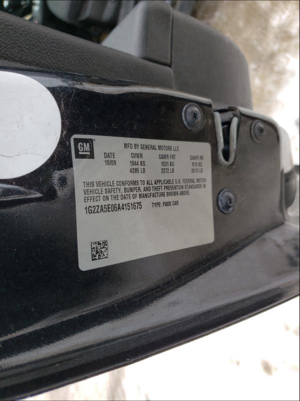 2010 PONTIAC G6 1G2ZA5E06A4151675