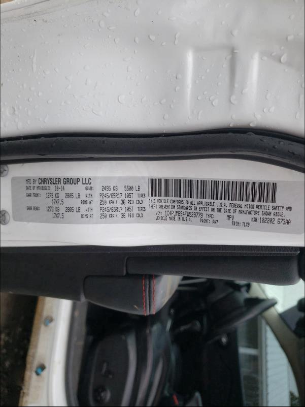 2015 JEEP CHEROKEE T 1C4PJMBS4FW529779