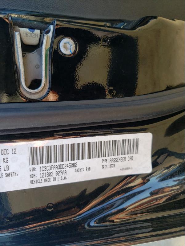 2013 DODGE DART SE 1C3CDFAA3DD245082