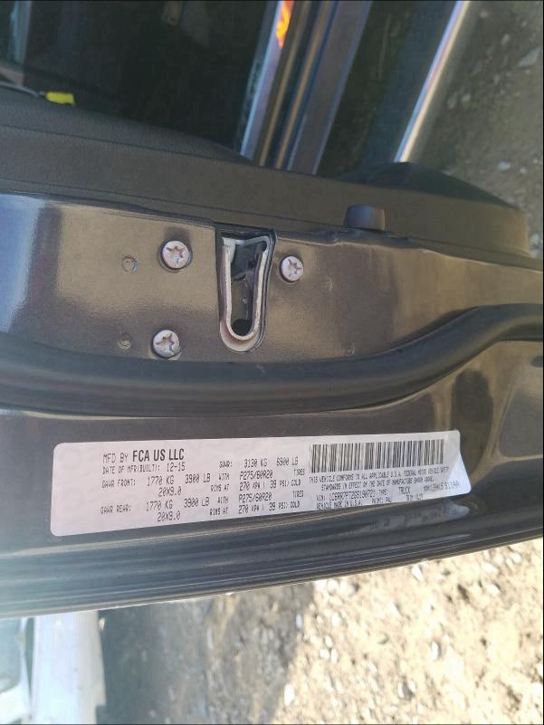 2016 RAM 1500 LONGH 1C6RR7PT2GS190721