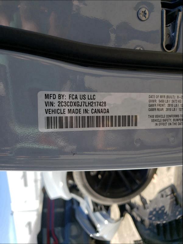 2020 DODGE CHARGER SC - 2C3CDXGJ7LH217428