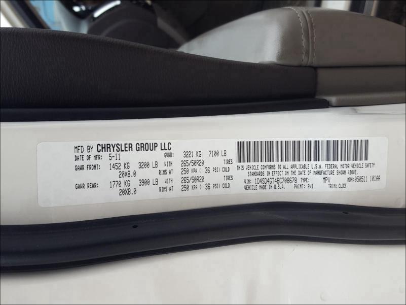 2011 DODGE DURANGO CR 1D4SD4GT4BC708678