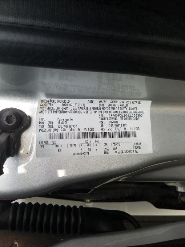 2014 FORD FOCUS ST - 1FADP3L96EL355503