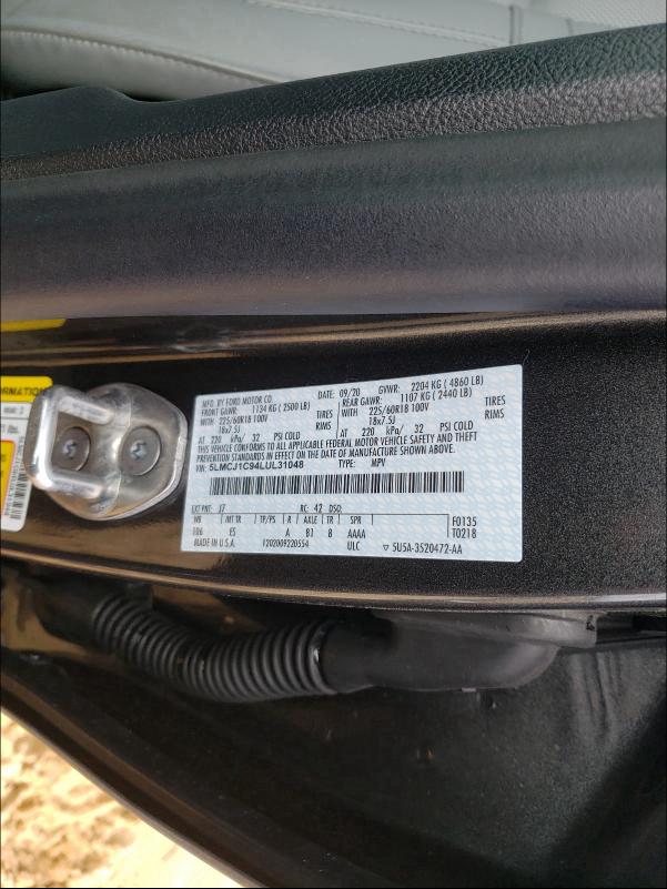 2020 LINCOLN CORSAIR 5LMCJ1C94LUL31048