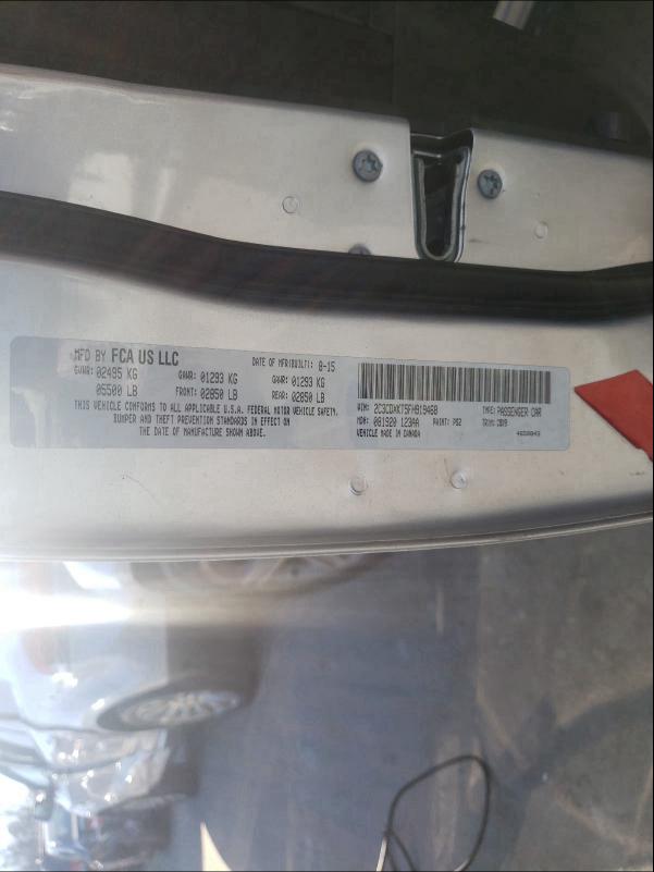 2015 DODGE CHARGER PO 2C3CDXKT5FH919468