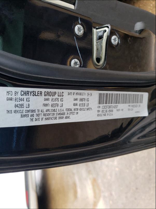 2015 DODGE DART LIMIT 1C3CDFCB6FD142537