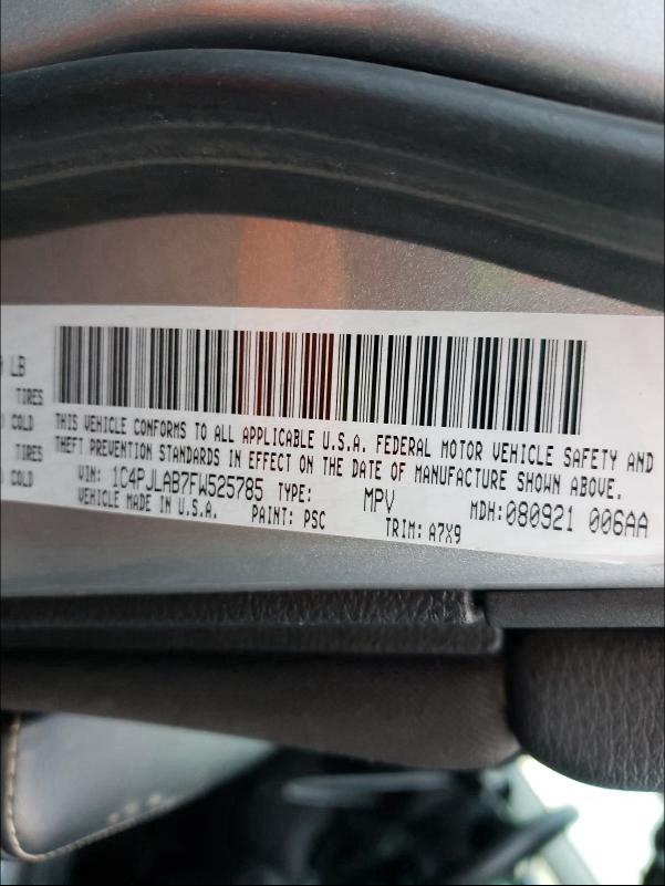 2015 JEEP CHEROKEE S 1C4PJLAB7FW525785