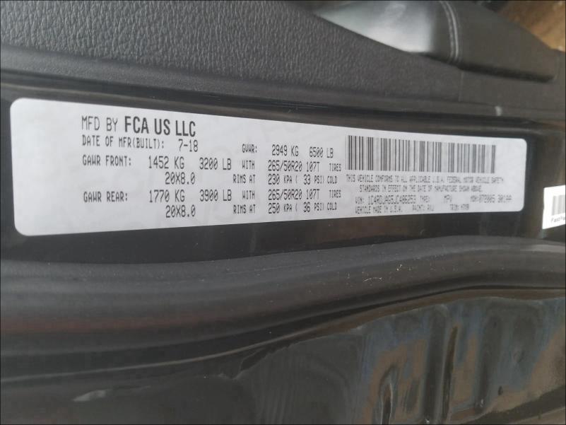 2018 DODGE DURANGO SX 1C4RDJAG5JC486253