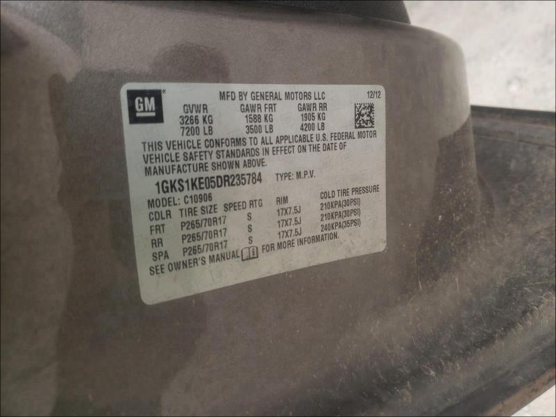 2013 GMC YUKON XL C 1GKS1KE05DR235784