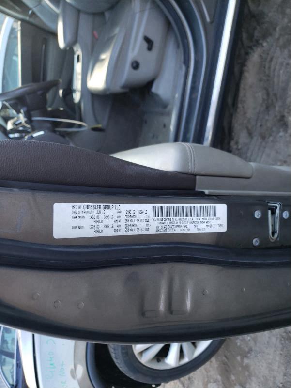 2012 DODGE DURANGO CR 1C4RDJDG4CC336892